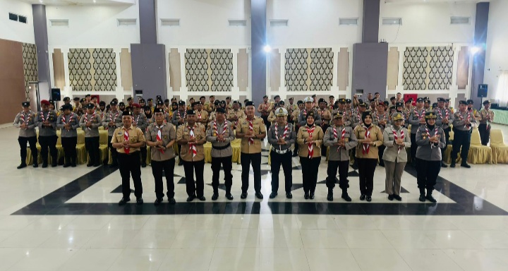 Direktur Binmas Polda Gorontalo Kukuhkan Pengurus Saka Bhayangkara,