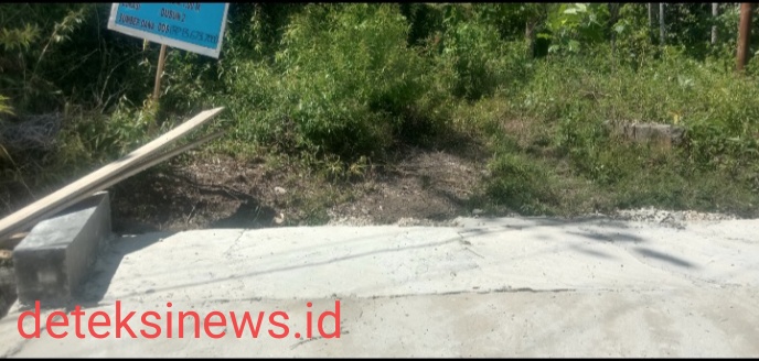 Proyek Plat Decker Desa Bukit Harapan Di Sinyalir Di Kerjakan Asal Jadi
