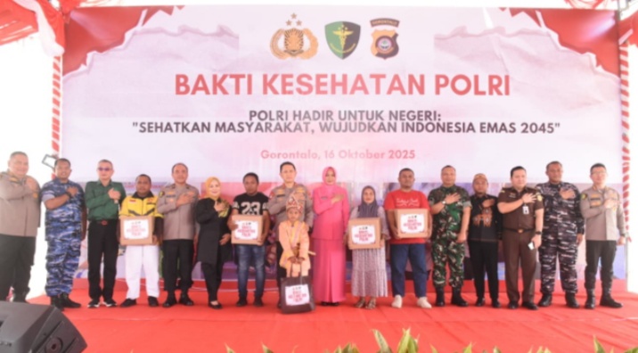 Kapolda Gorontalo : “Bhakti Kesehatan Polri Bukti Nyata Kepedulian Tanpa Batas Kepada Masyarakat”