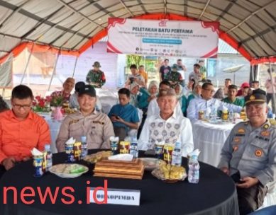 Bupati Pohuwato Awali Peletakan Batu Pertama Pembangunan Gerai Kopdes Merah Putih Di desa Huyula Randangan