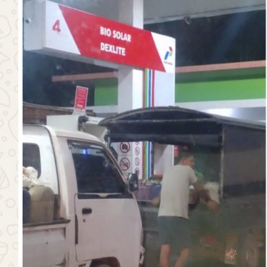Pelayanan BBM Solar Bersubsidi,  SPBU Mananggu Di Soroti