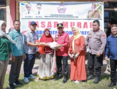 Di Hadiri Wabup Iwan Adam, Pemkab Pohuwato Gelar Pasar Murah Di Wanggarasi