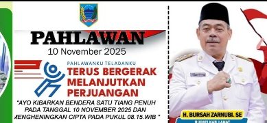 Tokoh Masyarakat Merapi Area, H. Leman & Keluarga Mengucapkan Selamat : Memperingati Hari Pahlawan 10 November 2025.