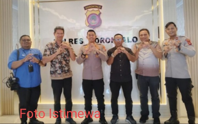 Bangun Silaturahmi, Polres Gorontalo Sambangi  TVRI