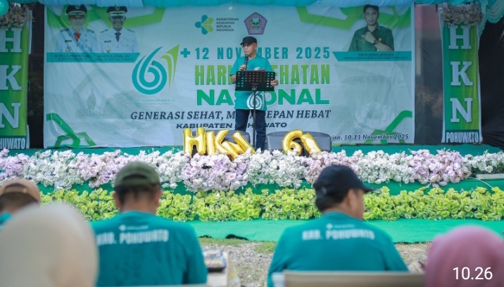 Peringati HKN Ke 61, Wabup Iwan Adam Lepas Jalan Sehat