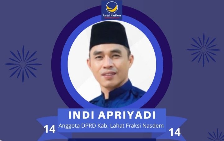 Anggota DPRD Kab. Lahat Provinsi Sumatera Selatan Fraksi Nasdem, Indi Periadi, Mengucapkan Dirgahayu Partai Nasdem Ke- 14 Tahun 2025
