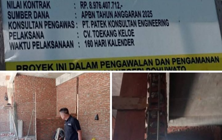 LAI Ingatkan Progres Pekerjaan Pembangunan Labkesmas Pohuwato