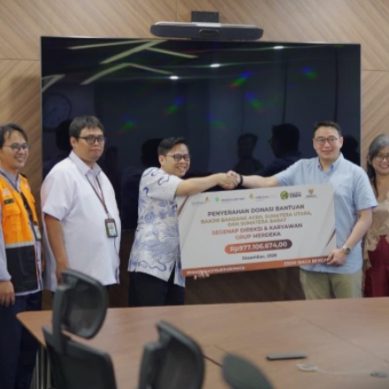 Grup Merdeka Donasi Penanganan Bencana Banjir dan Longsor di Sumatera melalui BAZNAS