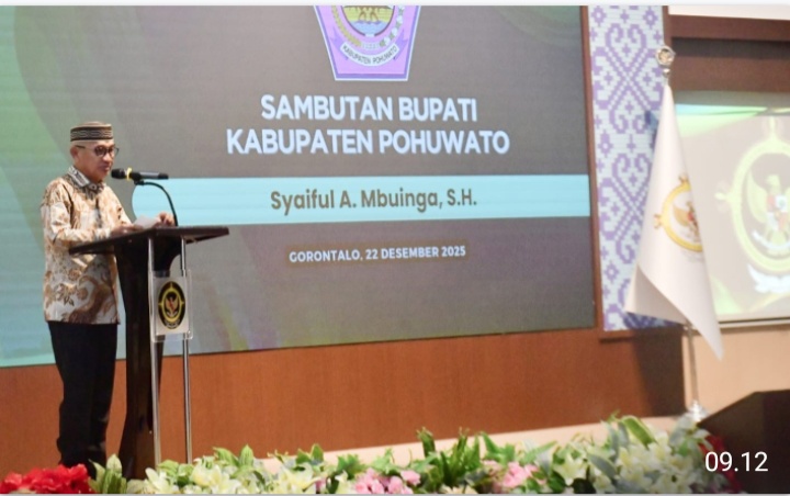 Bupati Pohuwato Hadiri Penyerahan LHP Kinerja Atas Penyelenggaraan Dapodik