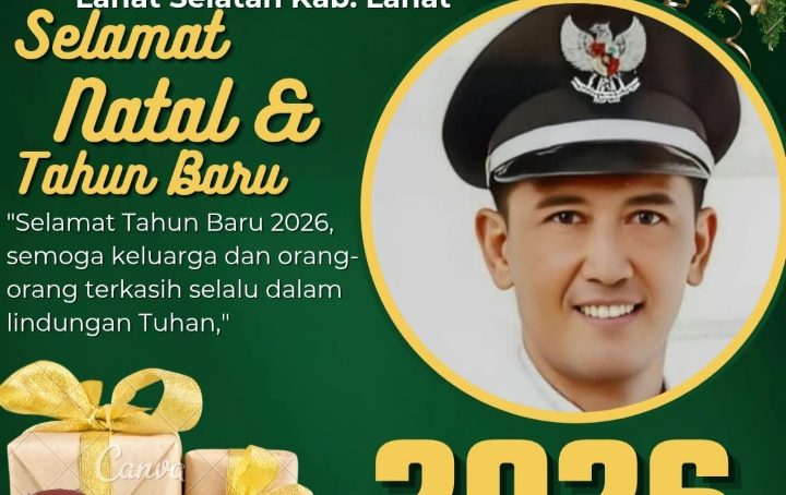 Keluarga Besar Pemdes Desa Banjar Negara Kec. Lahat Selatan Kab. Lahat, Kapala Desa : Sulpian Mengucapkan Selamat Natal & Tahun Baru 2026.