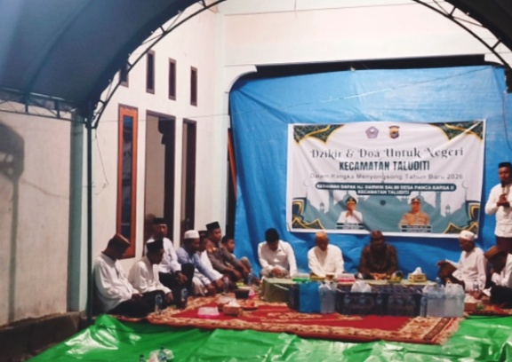 Pisah Sambut Tahun Baru, Tokmas Taluditi, H. Darwin Salim, Menggelar Dzikir Dan Doa Bersama