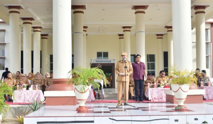 Apel Perdana 2026, Bupati Pohuwato Tekankan Disiplin Kerja