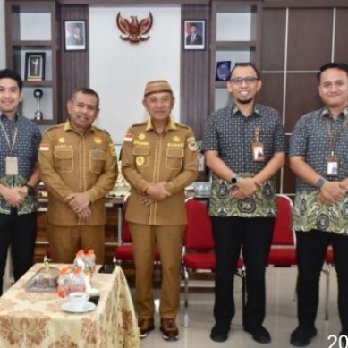 Ke Pohuwato, Kepala BPJS Kesehatan Cabang Gorontalo Di Terima Bupati Saipul Mbuinga