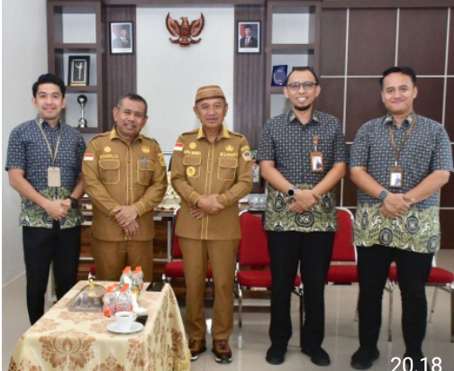 Ke Pohuwato, Kepala BPJS Kesehatan Cabang Gorontalo Di Terima Bupati Saipul Mbuinga