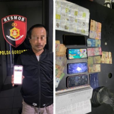Polda Gorontalo Amankan Bandar Judi Togel di Pohuwato