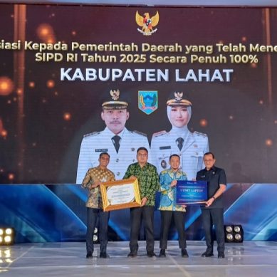 Pemkab Lahat Toreh Catatan Manis Raih Reward dari Gubernur Sumsel, Ini Kategorinya