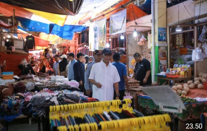 Wabup Iwan Adam Sidak Pasar Tradisional Marisa