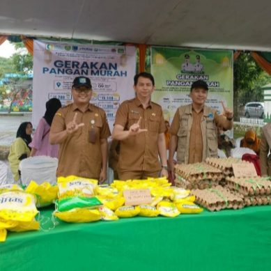 Pemkab Lahat, Melalui Dinas Ketahanan Pangan, Lakukan Gerakan Pasar Murah (GPM)