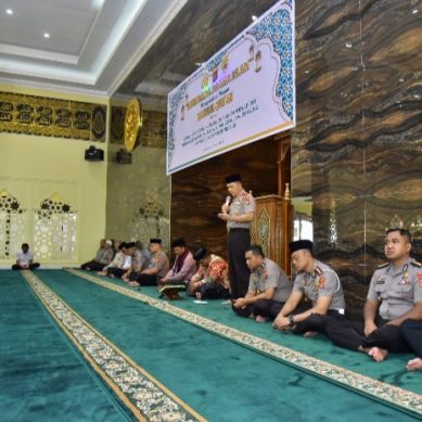 Melalui Binrohtal dan Nuzulul Qur’an, Kapolda Gorontalo Ajak Anggota Implementasikan Nilai Al-Qur’an dalam Tugas