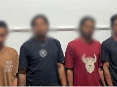 Empat Terduga Pelaku Narkoba di Kawasan Tambang Marisa, Di amankan Polres Pohuwato