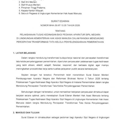 Wilker KemenHAM Gorontalo Mulai Terapkan WFH Jumat Pekan Ini