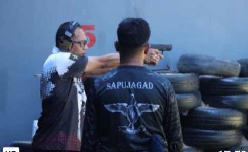 Pejabat Utama Polda Gorontalo Meriahkan Lomba Menembak Ilato Fun Game 2026