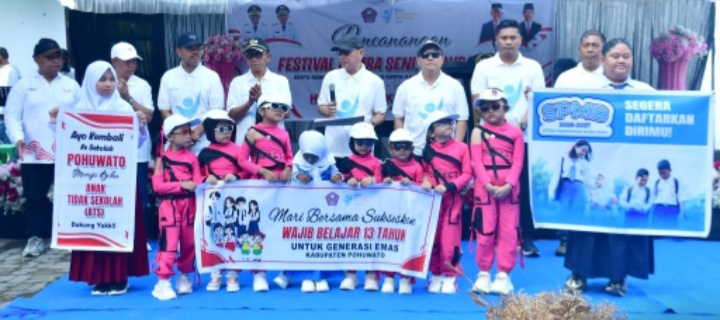 Pemkab Pohuwato Luncurkan SPMB Dan  Wajib Belajar 13 Tahun
