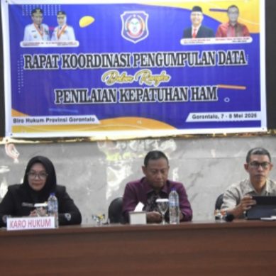 Biro Hukum Gorontalo Kejar Target Penilaian Kepatuhan HAM 2026, Optimalkan Sinergi OPD di Tengah Efisiensi