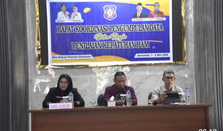 Biro Hukum Gorontalo Kejar Target Penilaian Kepatuhan HAM 2026, Optimalkan Sinergi OPD di Tengah Efisiensi
