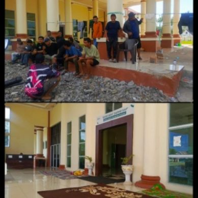 Demo Masyarakat Penambang Masuk Hari Kedua, massa Aksi Jemur Kaos hingga pakaian dalam