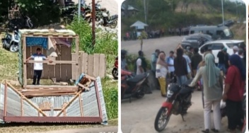 Tidak Bertemu Pimpinan,  Demo Tuntut Plasma Berakhir Ricuh Dan Pos Jaga Menjadi Sasaran Amuk Massa Dan Dirusak