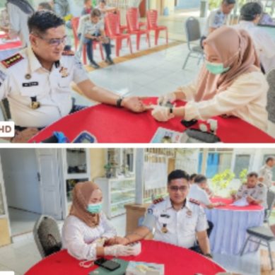 Tingkatkan Kesehatan dan Kebugaran Pegawai, Lapas Gorontalo Gelar Medical Check Up Gratis
