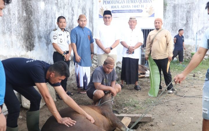 Lapas Gorontalo Laksanakan Pemotongan 7 Ekor Hewan Kurban