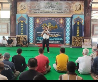 KPLP Lapas Gorontalo Sosialisasikan Pencegahan Gangguan Keamanan dan Ketertiban kepada Warga Binaan