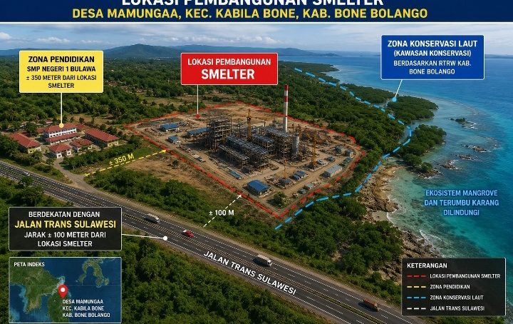 Pembangunan Smelter di Kecamatan Bulawa Diduga Bermasalah, Sejumlah Aspek Perizinan Dipertanyakan