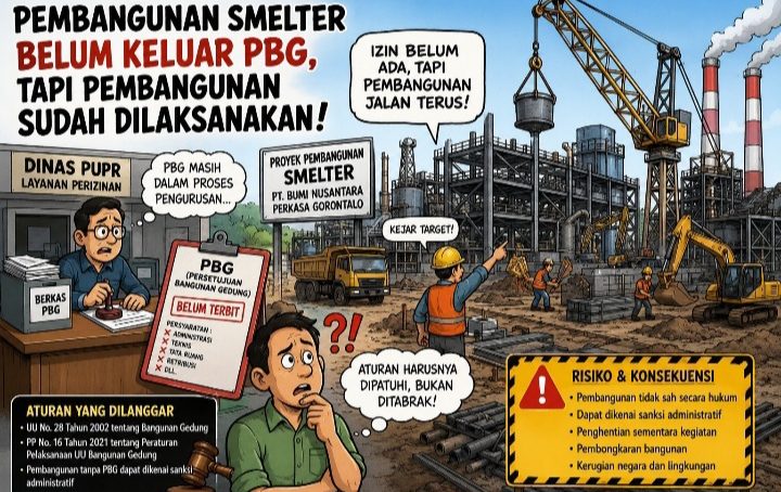 PT Bumi Nusantara Perkasa Gorontalo Diduga Bangun Fasilitas Tanpa PBG, Legalitas Pembangunan Dipertanyakan