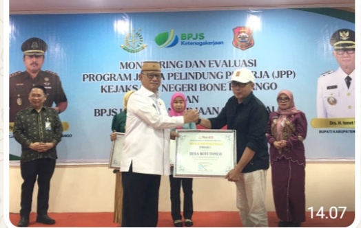 Desa Botutonuo Raih Terbaik I Program Jaksa Pelindung Pekerja di Bone Bolango, Kado Manis di Akhir Masa Jabatan Kades
