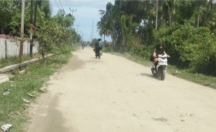 Ruas Jalan Desa Moutong Utara  Rusak Berdebu, LA HAM RI Desak Pemda Parimo Turun Tangan
