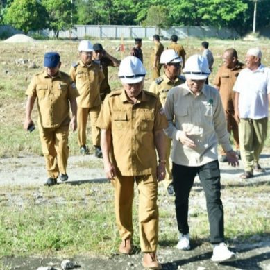 Bupati dan Wabup Tinjau Kesiapan Pembangunan Kantor Bupati Pohuwato