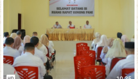 Rakor ASN, Wabup Pohuwato Tekankan Disiplin, Koordinasi, dan Efisiensi Anggaran