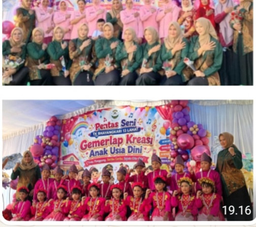 Tangis Haru dan Tawa Ceria Warnai Pelepasan TK Bhayangkari 13 Lahat,