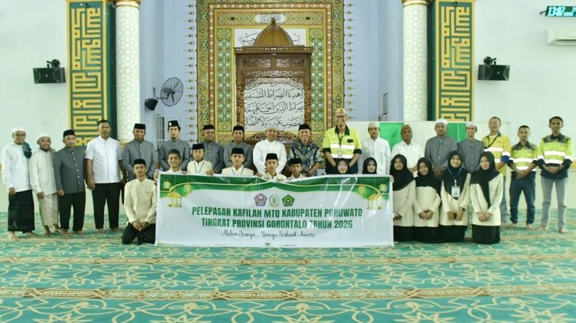 Lepas Kafilah MTQ Pohuwato, Wabup Ajak Peserta Tampil Percaya Diri dan Harumkan Nama Daerah
