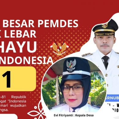 Pemerintah Daerah Kab. Lahat Propinsi Sumatera Selatan : Keluarga Besar Pemdes Desa Ulak Lebar Kec. Lahat Kepala Desa (Evi Fitriyanti) : Mengucapkan Dirgahayu Republik Indonesia (RI) Ke- 81 Tahun 2026.