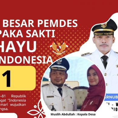 Pemerintah Daerah Kab. Lahat Propinsi Sumatera Selatan, Keluarga Besar Pemdes Desa Cempaka Sakti Kec. Kikim Timur Kepala Desa (Muslih Abdullah) :  Mengucapkan Dirgahayu Republik Indonesia Ke-81 Tahun 2026