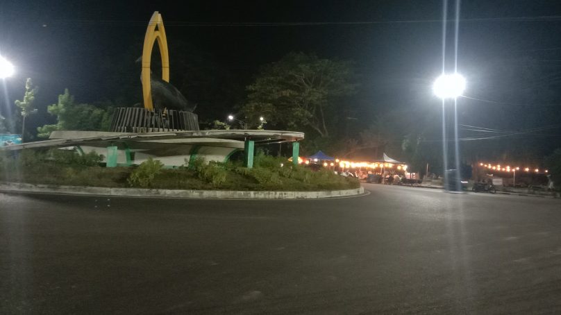 Terang, Bundaran Blok Plan Dan Lapak Titik Nol Ramai Pengunjung