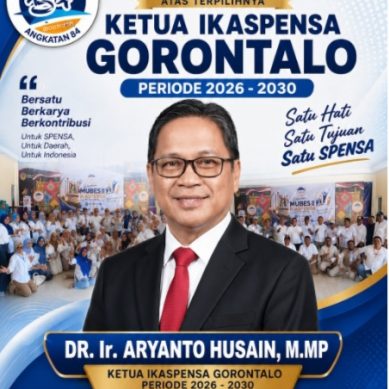 Aryanto HusainTerpilih Nahkodai IKASPENSA Gorontalo Periode 2026–2030