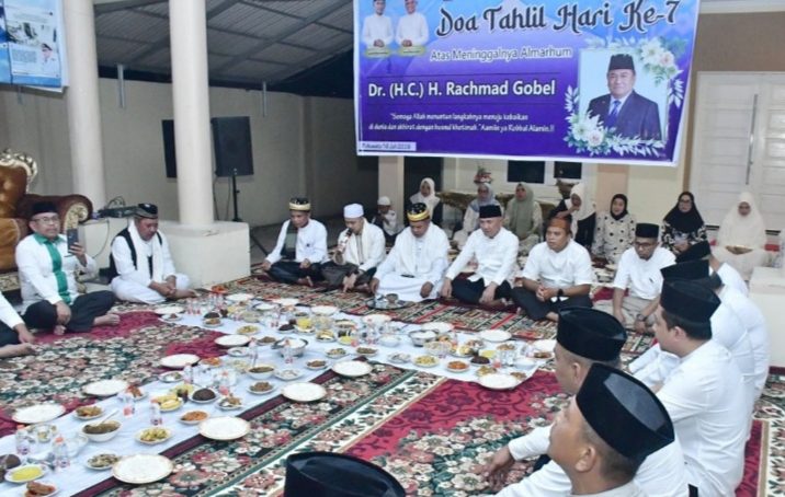 Pemkab Pohuwato Hormati Pengabdian Rachmat Gobel Lewat Doa Bersama