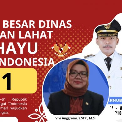Keluarga Besar Dinas Perkebunan Kab.Lahat Propinsi Sumatera Selatan, Kepala Dinas Vivi Anggraini, S.STP., M.Si. : Mengucapkan Dirgahayu Republik Indonesia Ke-81 Tahun 2026