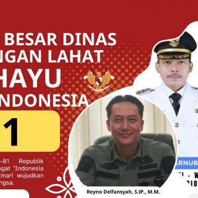 Keluarga Besar Dinas Perhubungan Kab. Lahat Propinsi Sumatera Selatan, Plt Kepala Dinas Reyno Delfansyah, S.IP., M.M. : Mengucapkan Dirgahayu Republik Indonesia Ke-81 Tahun 2026
