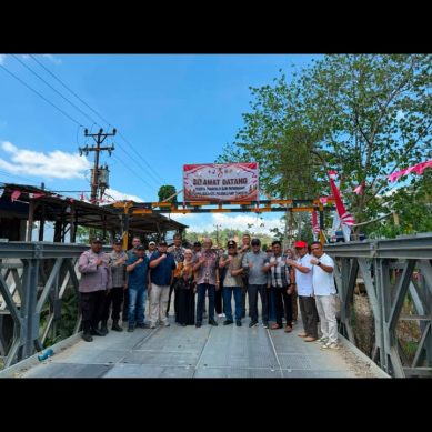 Pani Gold Mine dan PemKab Gorontalo Resmikan Jembatan Bailey Pulubala